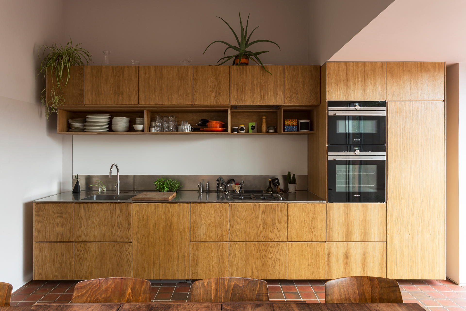 Oak on birch ply kitchen
